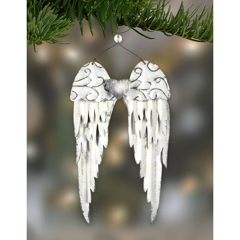 The Holiday Aisle® Angel Wings Holiday Shaped Ornament & Reviews Wayfair